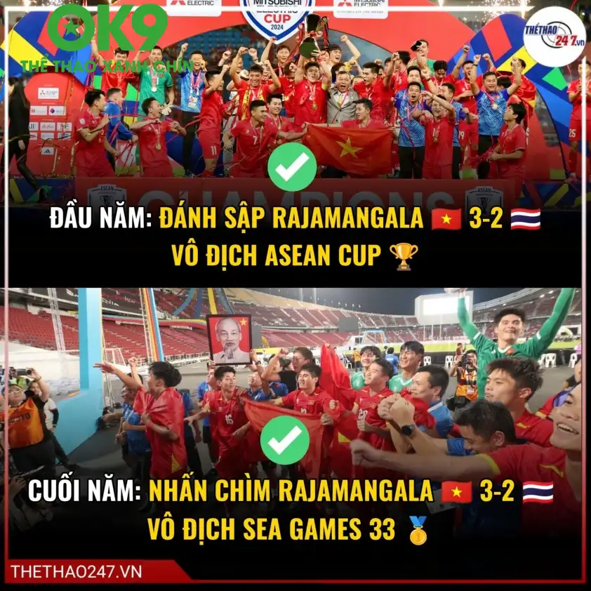 Bóng đá Thái Lan toàn thua Việt Nam trên sân Rajamang4ala trong năm 2025. Bóng đá Thái Lan toàn thua Việt Nam trên sân Rajamangala trong năm 2025.